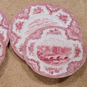 Johnson Bros Old Britain Castle 4 Plate Pcs.